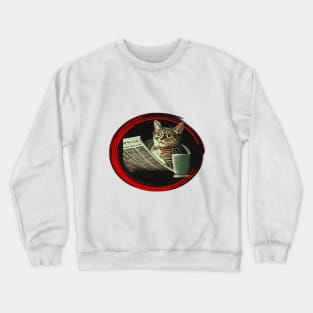 Professor cat Crewneck Sweatshirt